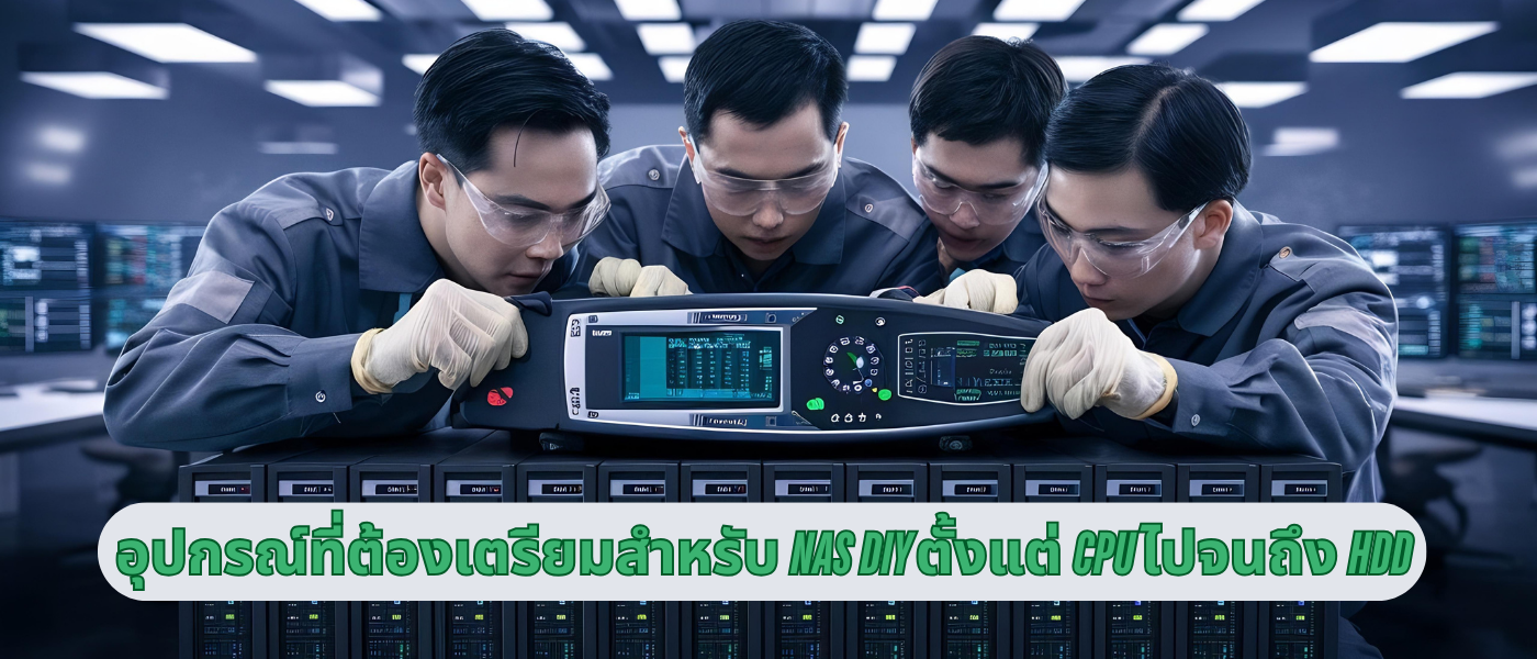 อุปกรณ์ที่ต้องเตรียมสำหรับ NAS DIY ตั้งแต่ CPU ไปจนถึง HDD